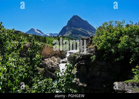 Beaucoup de glacier dans le parc national des Glaciers Banque D'Images