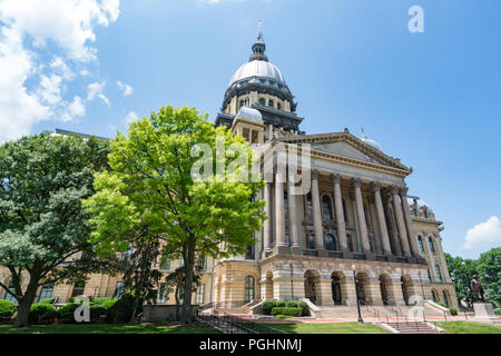 Bâtiment de la capitale de l'Etat de l'Illinois à Springfield, Illinois Banque D'Images