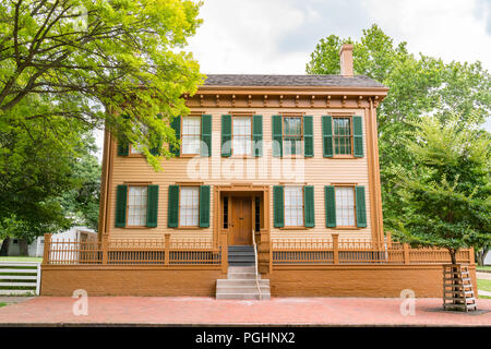 Accueil du président Abraham Lincoln est un lieu historique national situé à Springfield, Illinois Banque D'Images