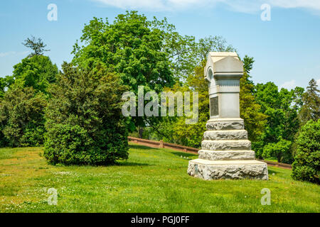 Cimetière national de Fredericksburg, Fredericksburg & Spotsylvania National Military Park, boulevard Lafayette, Fredericksburg, Virginia Banque D'Images