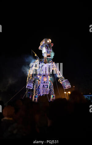 La Résurrection guidée de Man Machine à Tavistock 2018 Banque D'Images