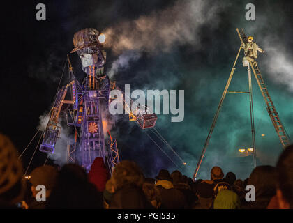 La Résurrection guidée de Man Machine à Tavistock 2018 Banque D'Images