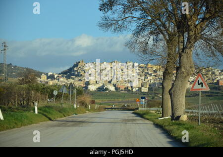 Ville de Sambuca, Sicile Banque D'Images