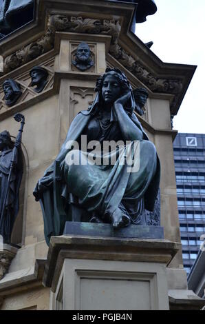 Johannes Gutenberg de Francfort monument Banque D'Images