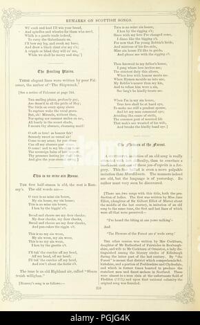 Libre à partir de la page 466 de "l'Œuvre de Robert Burns ; avec M. Currie's memoir du poète, et un essai sur le génie et le caractère, par le professeur Wilson. Aussi de nombreuses notes, annotations, et annexes. Embelli par quatre-vingts-0056. Banque D'Images