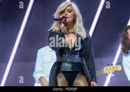 Singer Bebe Rexha sizzles while performing halftime at Detroit