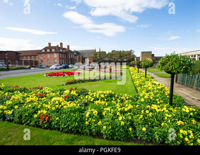 Jardins en fleurs, de South Beach, Troon Ayrshire. Banque D'Images