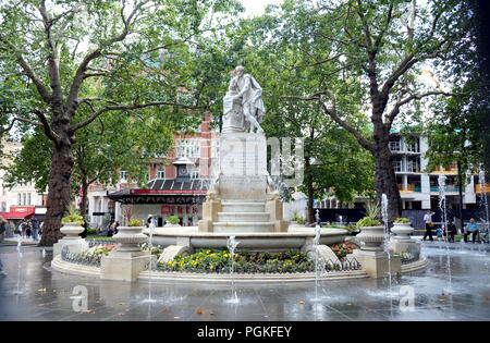 William Shakespeare statue Leicester Square Banque D'Images