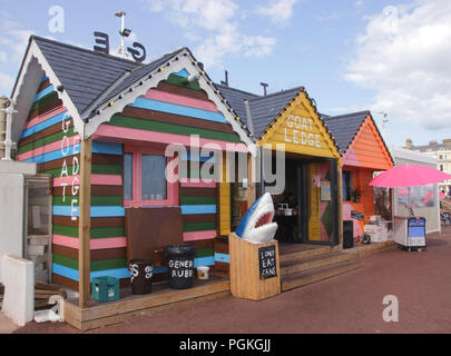 Corniche de chèvre cafe sur Hastings East Sussex promenade de front de mer UK Banque D'Images