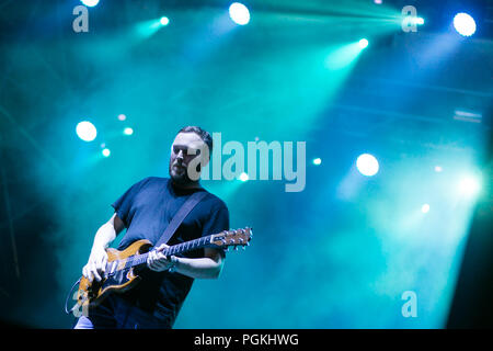 Turin, Italie. Août 25, 2018. Groupe écossais Mogwai effectue à Turin. Credit : Daniele Baldi/Pacific Press/Alamy Live News Banque D'Images