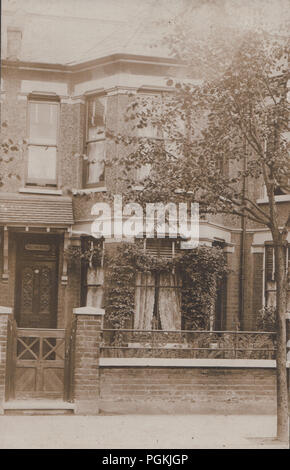 Vintage Photo de Walton House, 94, rue Milton, Southend-On-Sea, Essex, Angleterre. Mme Waltons Home. Banque D'Images