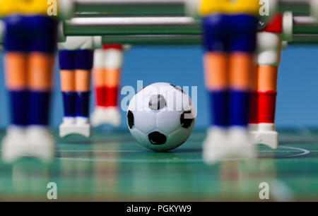 Table de baby-foot sport football football joueurs .teame Banque D'Images