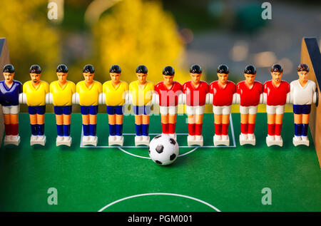 Table de baby-foot sport football football joueurs .teame Banque D'Images