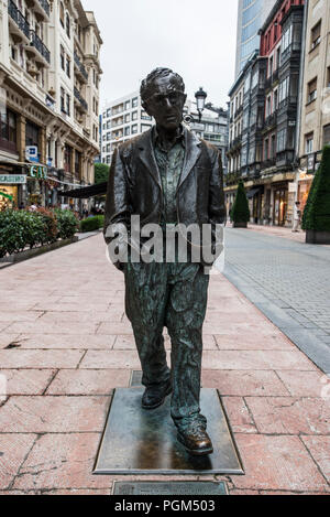 Hommage de la ville de Oviedo à Woody Allen Banque D'Images