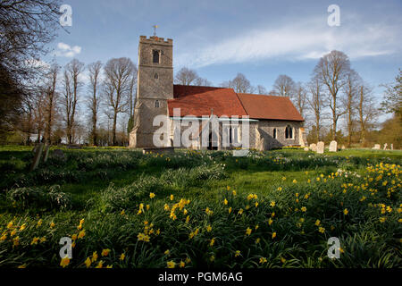 Église de Tous les Saints, un bâtiment classé dans Quendon et Rickling, Essex Banque D'Images