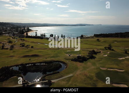 Vue aérienne de pointe et Reef Golf Course (Sydney NSW Australie) Banque D'Images