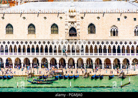 Vue aérienne du Palais des Doges (Palazzo Ducale) à Venise (Venise), Italie Banque D'Images