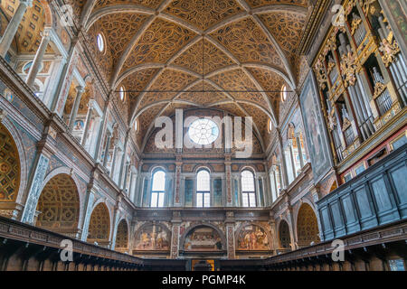 Chor der Nonnen Klosterkirche, San Maurizio al Monastero Maggiore, Milan, Lombardie, Italie | hall de moniales, Saint Maurice al Monastero Maggiore, M Banque D'Images