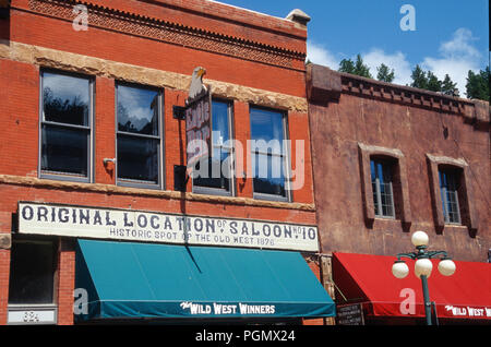 L'emplacement d'origine, le Saloon bâtiment no 10, Deadwood, SD, USA Banque D'Images