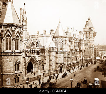 Royal Courts of Justice, London, Victoria Banque D'Images