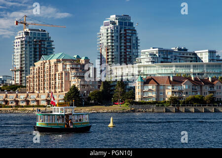 Taxi de l'eau - Victoria Harbour Ferry in Inner Harbor - Victoria, île de Vancouver, Colombie-Britannique, Canada Banque D'Images