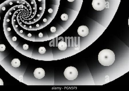 Contexte - vecteur de demi-teintes et des globes oculaires en spirale Illustration de Vecteur