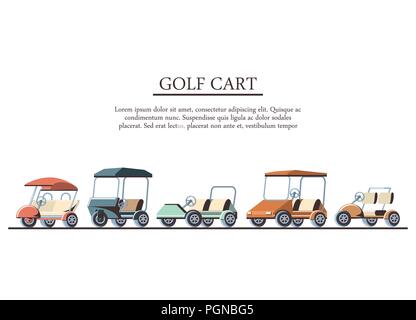 Chariot de golf au club vector illustration design Illustration de Vecteur