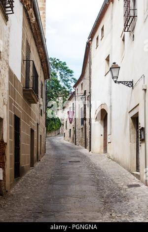 Ruelle de la vieille ville médiévale, Trujillo, Espagne Banque D'Images