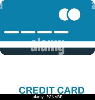 L'icône de création de carte de crédit. Élément simple illustration. Concept de carte de crédit à partir de la conception de symbole de l'argent collection. Peut être utilisé pour le web, mobile et d'impression Illustration de Vecteur