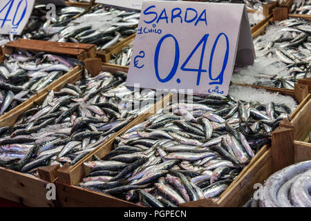 Marché aux poissons, Palerme, Sicile Banque D'Images