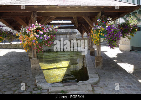 Lavoir à quai Lepaulmier, Honfleur, Normandie, France Banque D'Images