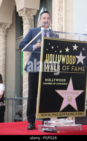 Hollywood, Etats-Unis. Août 27, 2018. Thomas Lennon, fréquente l 'Weird Al' Yankovic honoré avec étoile sur le Hollywood Walk of Fame de Hollywood Hollywood Blvdin le 27 août 2018 à Los Angeles, Californie Crédit : Faye Sadou/media/Alamy Punch Live News Banque D'Images