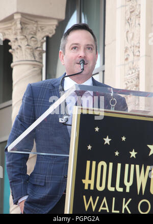 Hollywood, Etats-Unis. Août 27, 2018. Thomas Lennon, fréquente l 'Weird Al' Yankovic honoré avec étoile sur le Hollywood Walk of Fame de Hollywood Hollywood Blvdin le 27 août 2018 à Los Angeles, Californie Crédit : Faye Sadou/media/Alamy Punch Live News Banque D'Images