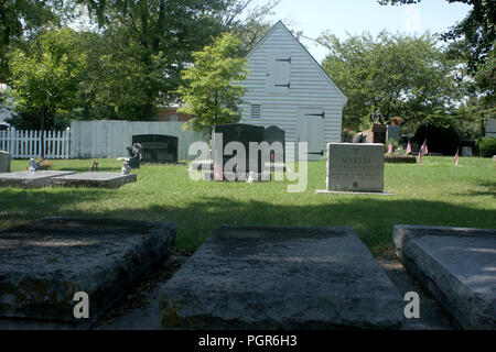 Cimetière de Yorktown, Virginie, États-Unis Banque D'Images