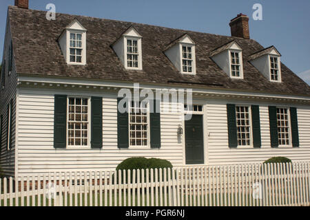 Yorktown, Virginie, États-Unis. La Moore House, un bâtiment historique important de la guerre d'indépendance américaine. Banque D'Images