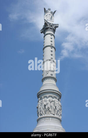 Yorktown, Virginie, États-Unis. Yorktown Victory Monument (Monument de l'Alliance et de la victoire), érigé en 1884. Banque D'Images