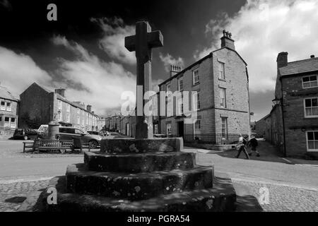 La Croix du marché, village de Askrigg Richmondshire, Yorkshire Dales National Park, England, UK Banque D'Images