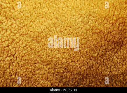 Détail de texture fourrure brun artificiel Banque D'Images