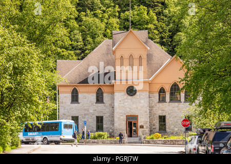 La ville de Skagway Museum de l'ancien collège McCabe bâtiment construit en 1899 à Skagway, Alaska USA Banque D'Images