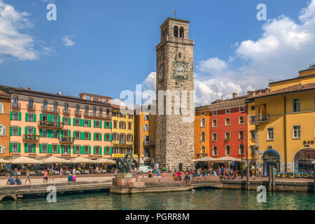 Riva del Garda, Lac de Garde, le Trentin, Italie, Europe Banque D'Images