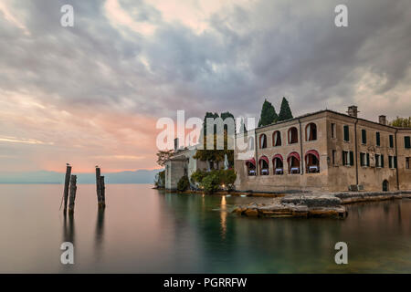 Punta San Vigilio, Garda, Lac de Garde, Vérone, Vénétie, Italie, Europe Banque D'Images