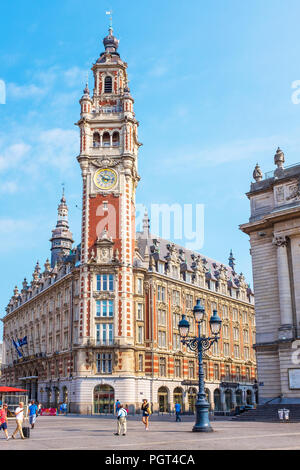 Beffroi de la Chambre de commerce et d'Industrie, Chambre de Commerce et de l'industrie, à la place du théâtre, Lille, Hants de France, Flandre, France Banque D'Images