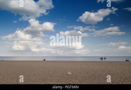 Aldburgh, Suffolk, Angleterre, août 2018, une vue de la plage Banque D'Images