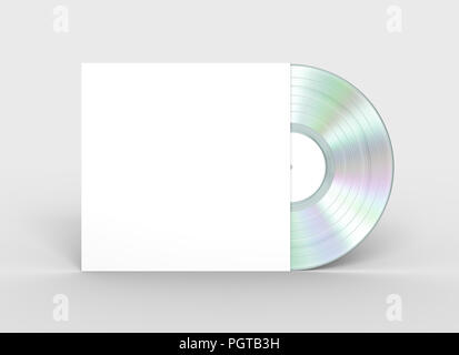 Le platine vinyl record en cas de papier. 3D Illustration. Banque D'Images