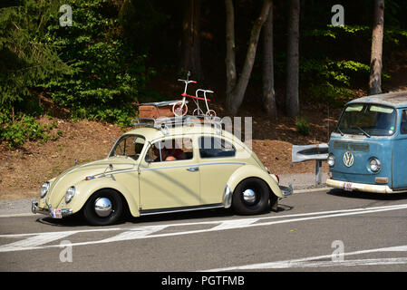 En route pour le bug show, Circuit de Spa, Francorchamps, Belgique Banque D'Images