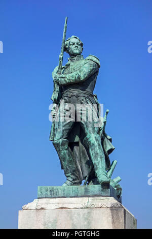 Maréchal Ney monument / statue de Marshall Ney à l'Esplanade de la ville Metz, Moselle, Lorraine, France Banque D'Images