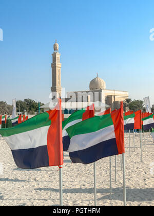 Kite Beach Dubaï journée de fierté nationale Banque D'Images