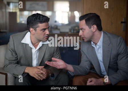 DATE DE SORTIE : Août 29, 2018 Title : l'opération finale Studio : Metro Goldwyn Mayer Réalisateur : Chris Weitz Résumé : Une équipe d'agents secrets a entrepris de retracer l'officier nazi qui ont organisé l'Holocauste. Avec : OSCAR ISAAC comme Peter Malkin, NICK KROLL comme Rafi Eitan. (Crédit Image : © Metro Goldwyn Mayer/photos) Banque D'Images