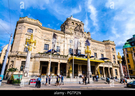 Façade du Théâtre Dramatique Royal de Stockholm, Suède Banque D'Images