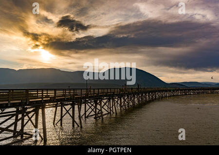 Salmon Arm Wharf, Salmon Arm, British Columbia, Canada Banque D'Images